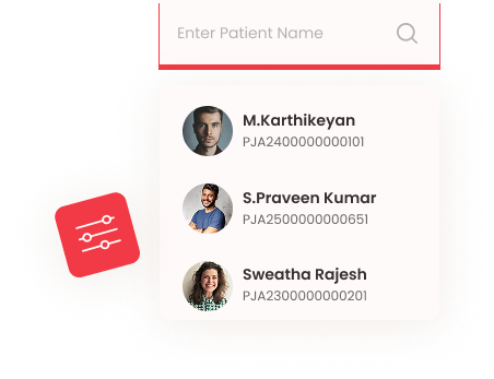 Patient Record Search and Filters